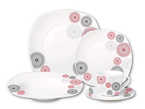 Lorren Home Trends Dinner Sets for Gatherings, Black, One Size