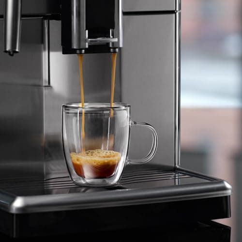 Double Wall Glass Espresso Cups, Set of 2, 2.7 Ounces Insulated