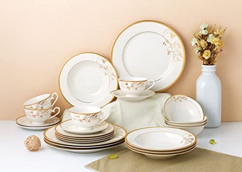 Premium Bone China Dinnerware Set for 4