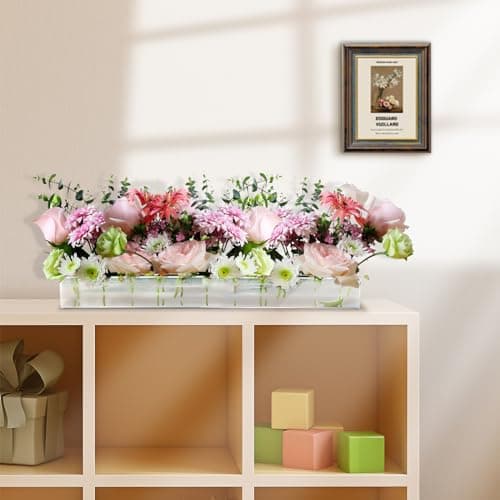 Acrylic Flower Vase for Dining Table Weddings Home Decor