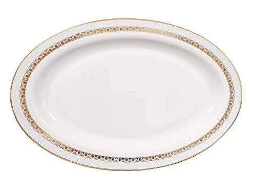 Lorren Home Trends Caramel-57 Dinner Sets, Gold