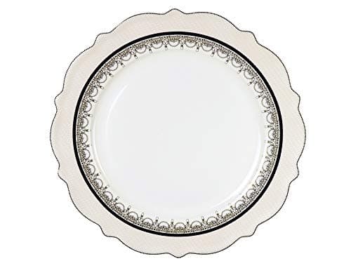 Lorren Home Trends Dalilah Dinnerware Set, Navy