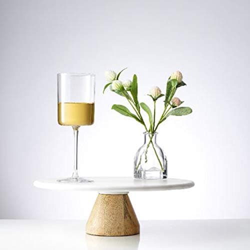 JoyJolt Claire 11.4oz Stemware White Wine Glass Set of 2, Elegant Crystal Made in Europe