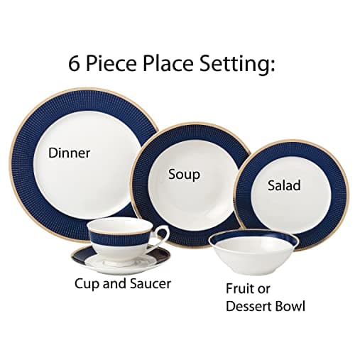 Modern Bone China Dinnerware Set for 4