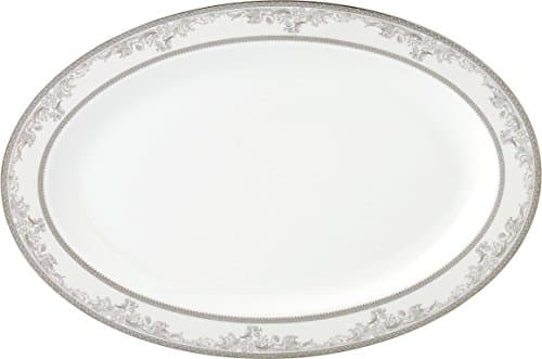 57 Piece 'Juliette' Bone China Dinnerware Set (Service for 8 People), Silver by Lorren Home Trends