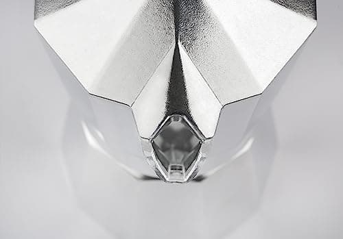 Lorren Home Trends Classic Stovetop Espresso Maker, 6 Cup, Silver
