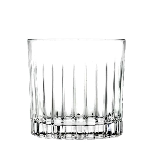 6-Piece Set of Clear 12 oz Double Old Fashion Glasses by Lorren Home Trends