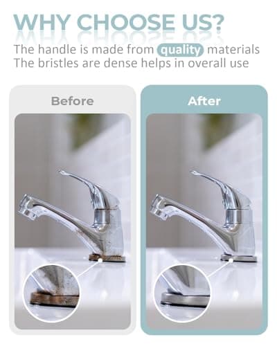 SXhyf Hard Bristle Crevice Cleaning Brush - Multifunctional Gap Scrubber for Home, Bathroom, Kitchen, Windows, Faucets,