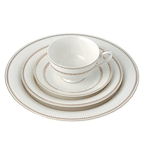 Wavy Gold Mix and Match Bone China Set for 8 by Lorren Home Trends