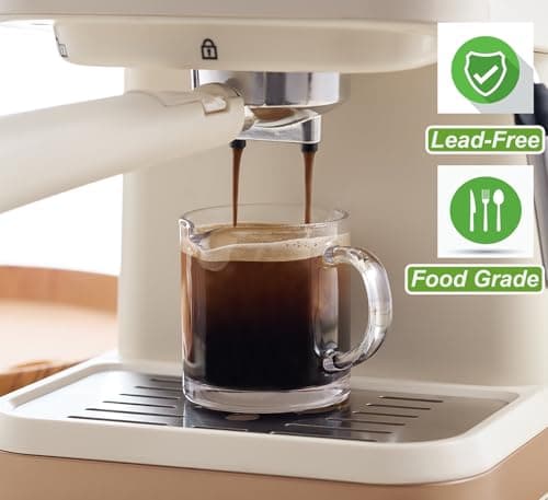 4-Piece Clear Glass Espresso Cups with Handles