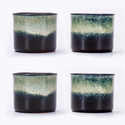 Ceramic Espresso Cups Set of 2, 2.5oz Demitasse Shots — magic outside