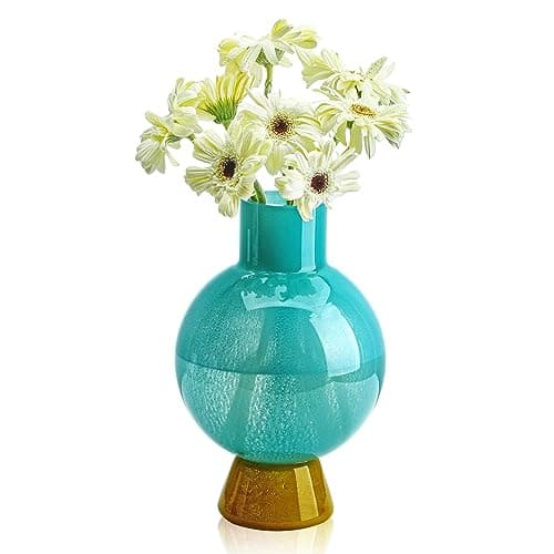 Handblown Glass Vase, Modern Flower Vase for Home Decor — Styles-9