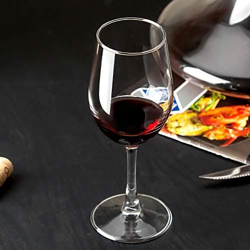 12-Ounce Classic Red/White Wine Glasses - UMI UMIZILI Party Set