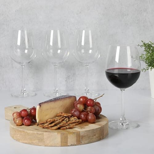Martha Stewart Vivica Red Wine Glass Set - 20 OZ Stemmed 4 Pack