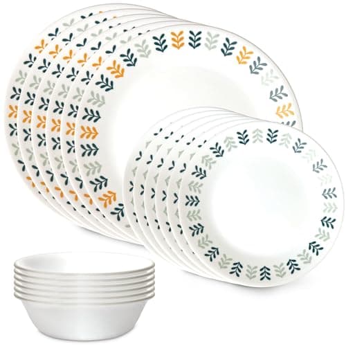 Corelle Anders Vitrelle 18 Piece Glass Dinnerware Set for 6