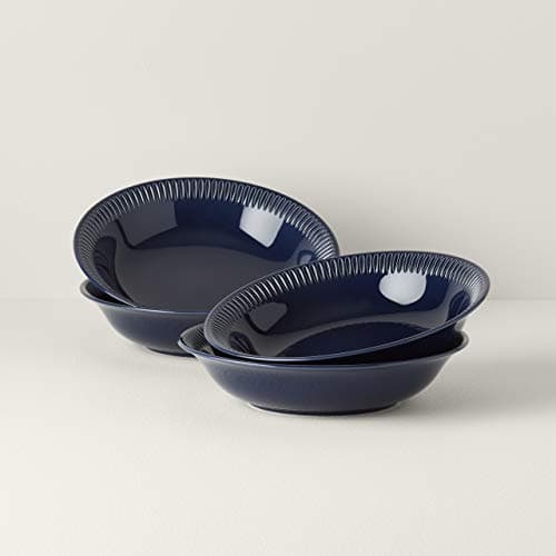 Navy Stoneware Pasta Bowl Set for Lenox - 4 Pieces