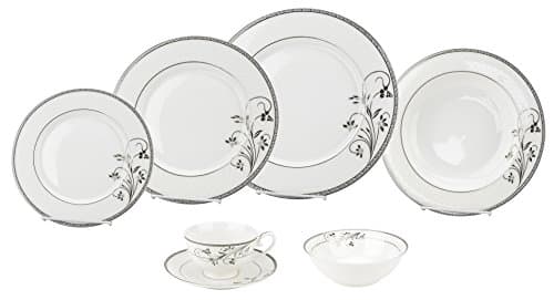 Porcelain Dinnerware Set, 28-Piece Bone China Service