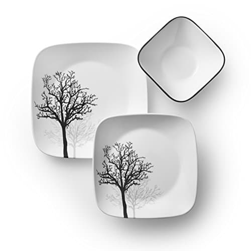 Corelle Vitrelle Timber Shadows 18-Piece Service for 6 Dinnerware Set