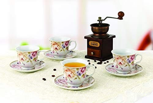 Lorren Home Trends Cups and Saucers, Pink
