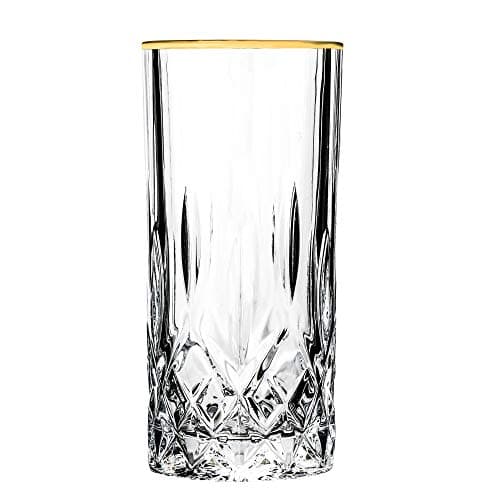 Lorren Home Trends Highball Glass, Gold