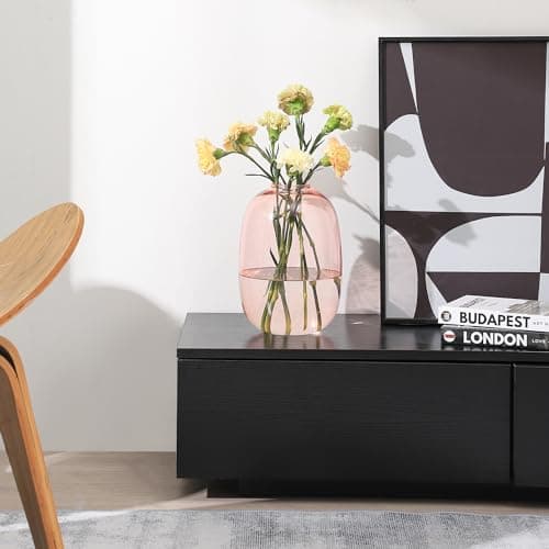Large Glass Vase for Living Room, Dining Table, Shelf