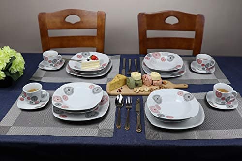 Lorren Home Trends Dinner Sets for Gatherings, Black, One Size