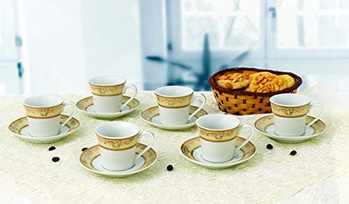Chloe-6 Gold Cups and Saucers