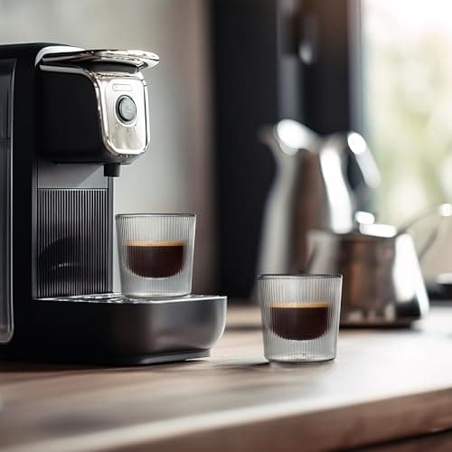 Insulated Glass Espresso Cups - Set of 2, 5.4oz