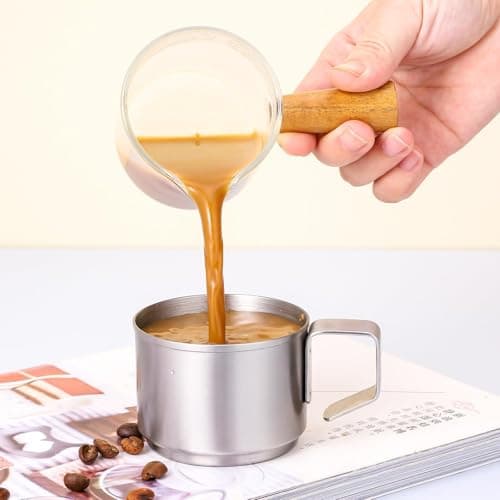 4Pcs 18/8 Stainless Steel Espresso & Expresso Shots Cups Set