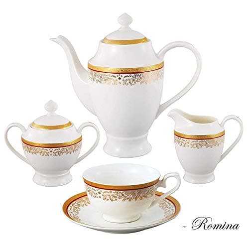 La Luna Collection Red 57-Piece Bone China Dinnerware Set for 8