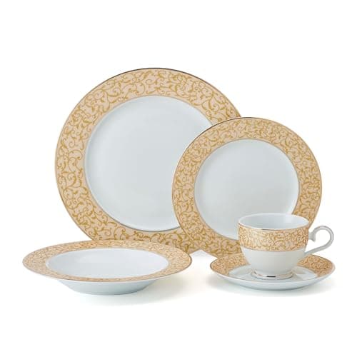 Mikasa Parchment Gold 40-Piece Dinnerware Set for 8