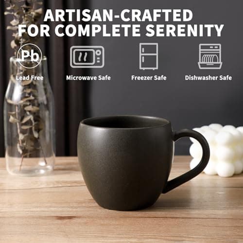 Ceramic Coffee Mugs Set of 4 for Christmas Gifts
