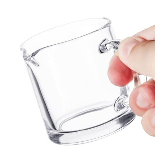 4 oz Double Spout Espresso Shot Glass Set - Clear Glass