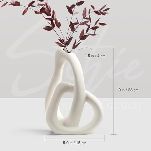 Modern White Ceramic Vases for Home Decor