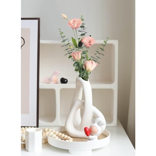 Modern White Ceramic Vases for Home Decor