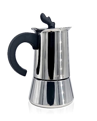 Stainless Steel Stovetop Espresso Maker, Italian Coffee, 10 Cups