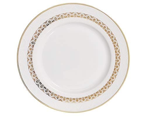 Lorren Home Trends Caramel-57 Dinner Sets, Gold