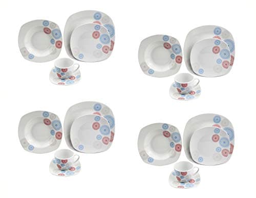 Lorren Home Trends LH451 Blue Dinner Sets for Gatherings
