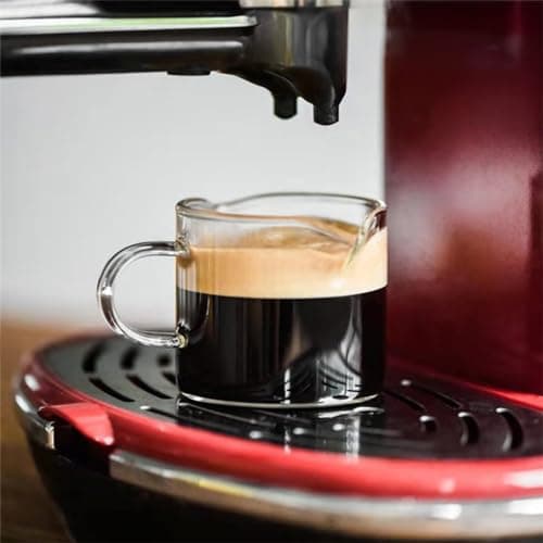 2-Piece 4 OZ Glass Espresso Cups with Double Spouts Espresso Bar Accessories