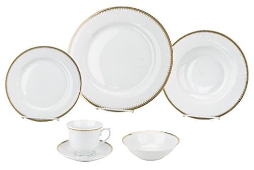 Lorren Home Trends Gold Dinnerware