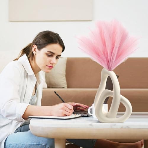 Modern White Ceramic Vases for Home Decor