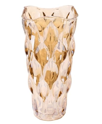 Ultimate Handmade Crystal Glass Gray Flower Vase — Amber