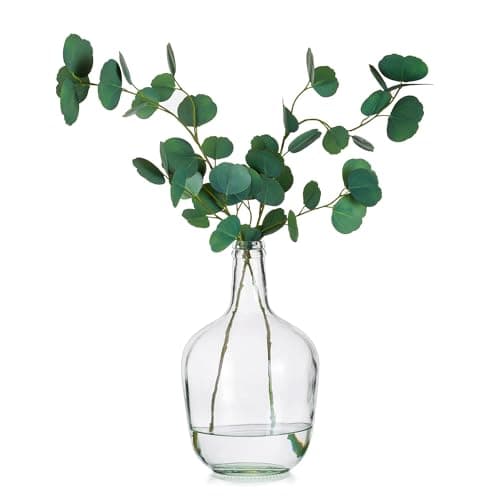 Glasseam 12in Clear Vase for Decor and Flowers