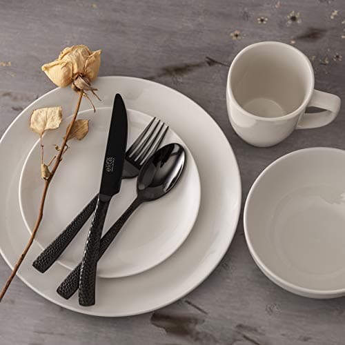 Gibson Home Zen Buffet Porcelain Dinnerware Set for 6 (30pcs), White