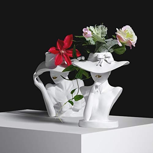 Table Centerpiece Vases, Modern Goddess Ceramic Ornaments for Living Room, Cafe Decorative Creative Gift