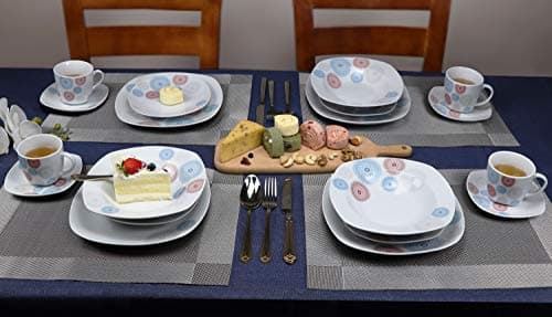 Lorren Home Trends LH451 Blue Dinner Sets for Gatherings