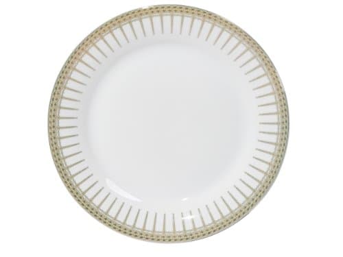 Ultimate Dinnerware Set with Elegant Rain Drop Border, Service for 8