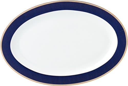 Midnight Blue Bone China Dinnerware Set - 57 Piece Service for 8