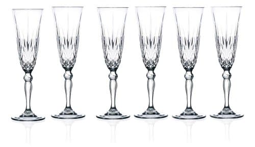 Crystal Melodia Collection Double Old Fashioned Glasses — Amber