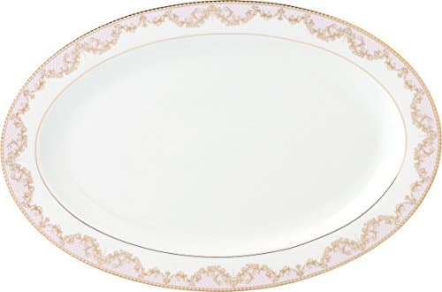 Lorren Home Trends 57 Piece 'Beauty' Bone China Dinnerware Set for 8 People, Pink